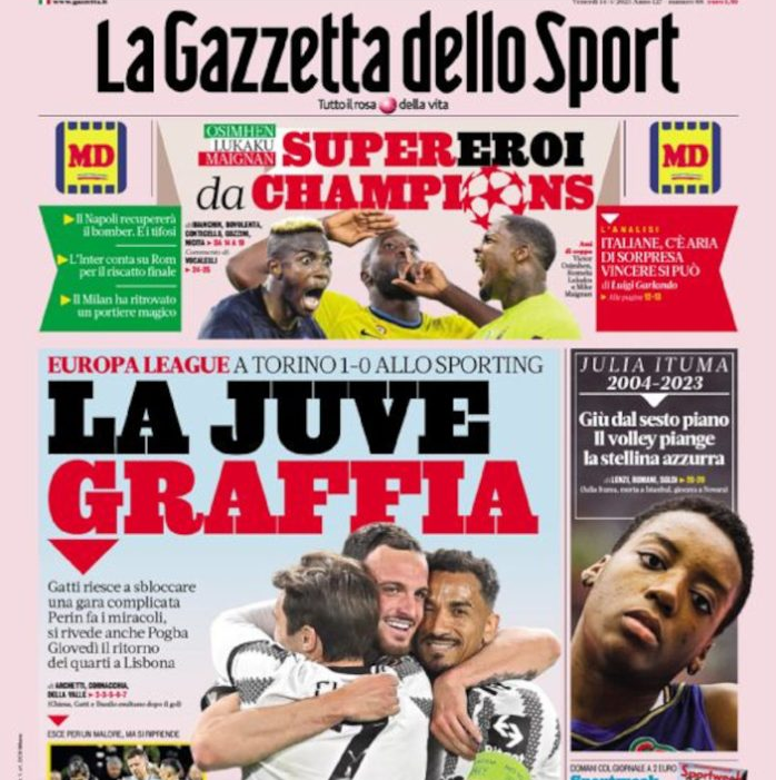 Gazzetta dello sport. Газета Италии. Первая газета в Италии. Новая жизнь газета выпуск 14.04.2023.